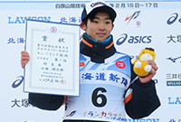 13．スキー　少年男子 コンバインド　優勝　小林