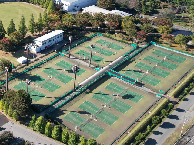 ALSOK ぐんまテニスコート内観